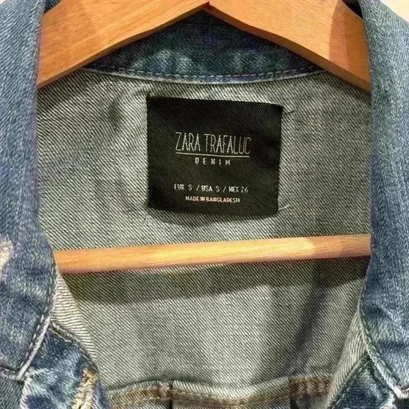 Zara Blue Jean Jacket - Picture 2 of 8